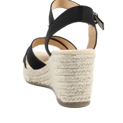 Lightweight Wedge Espadrilles - Black