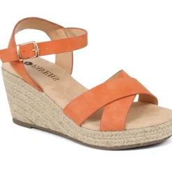 Lightweight Wedge Espadrilles - Orange