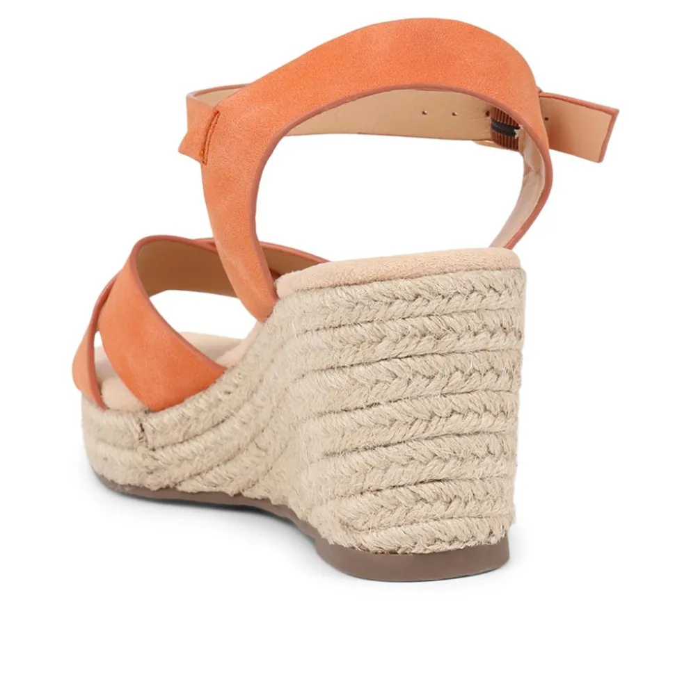 Lightweight Wedge Espadrilles - Orange