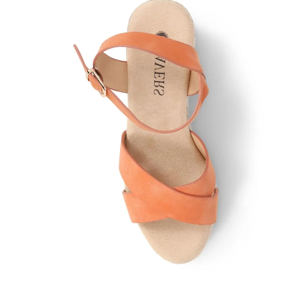 Lightweight Wedge Espadrilles - Orange