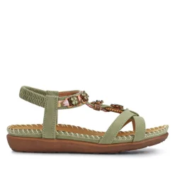 Lightweight Wedge Heel Mules - Sage