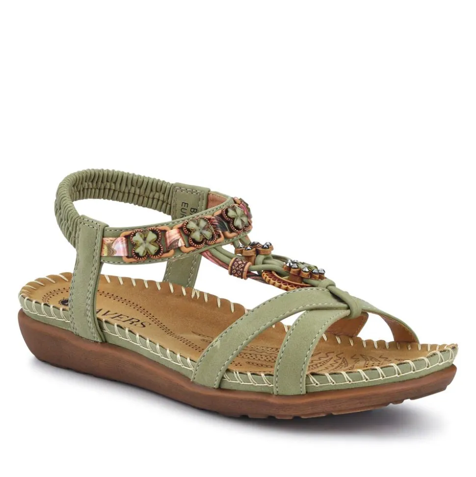 Lightweight Wedge Heel Mules - Sage