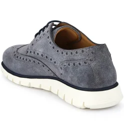 LondonCity2 Brogue Derby Shoes - Grey Suede