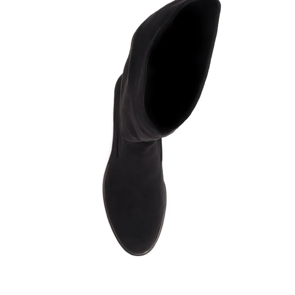 Long Calf Boots - Black