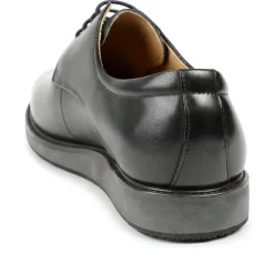 Longfield Wide Fit Leather Lace Up Shoes - Black