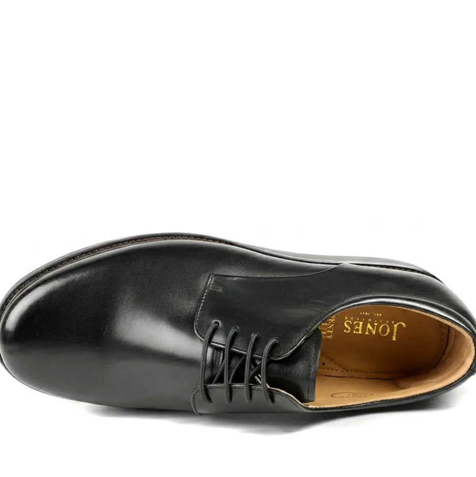 Longfield Wide Fit Leather Lace Up Shoes - Black