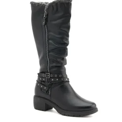 Long Slouch Boots - Black