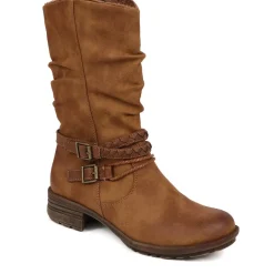 Long Slouch Boots - Tan