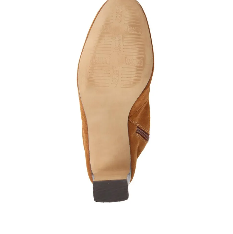 Lorah Leather Lace-Up Boots - Cognac