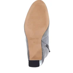 Lorah Leather Lace-Up Boots - Grey