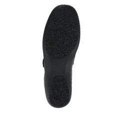 Loretta Leather Adjustable Fit Monk Shoes - Navy
