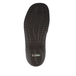 Loretta Leather Comfort Slip Ons - Black-Brown