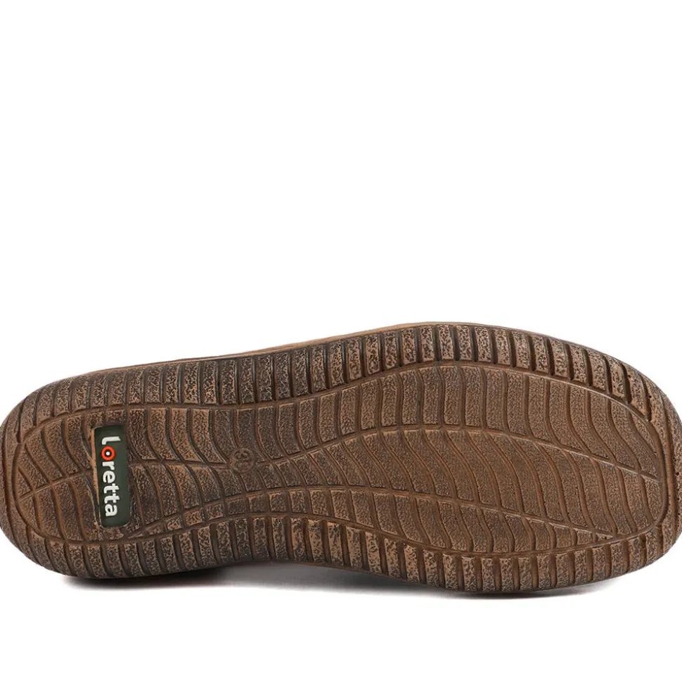 Loretta Leather Elasticated Slip On Shoes - Denim