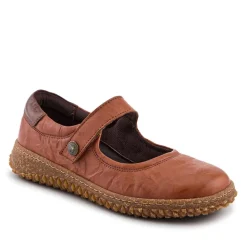 Loretta Leather Mary Janes - Tan
