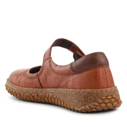 Loretta Leather Mary Janes - Tan