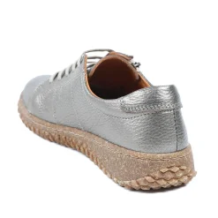 Loretta Leather Trainers - Bronze