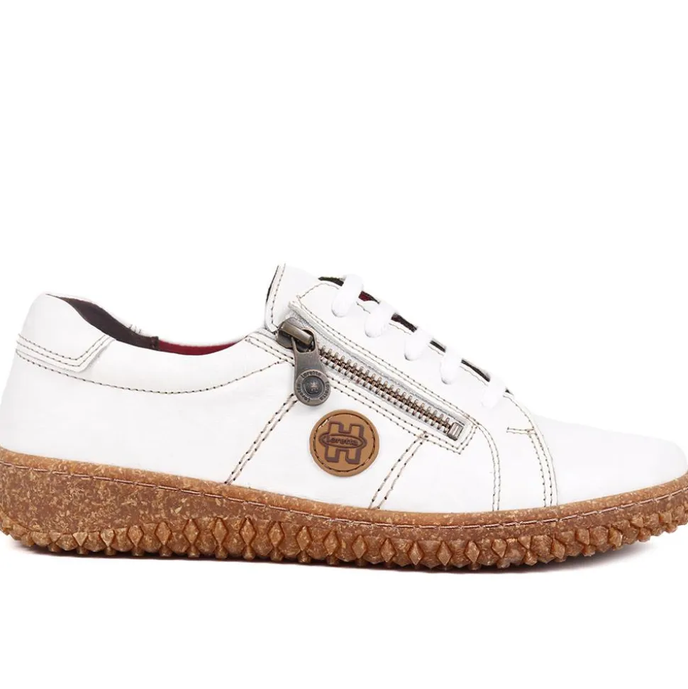 Loretta Leather Trainers - Off White