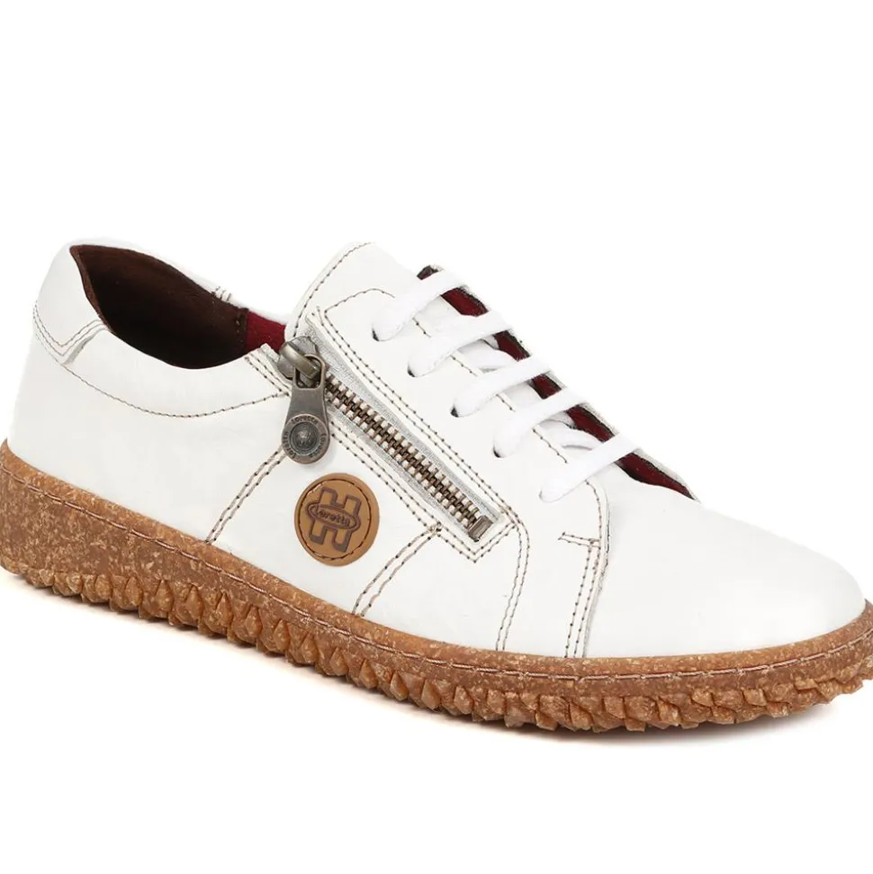 Loretta Leather Trainers - Off White