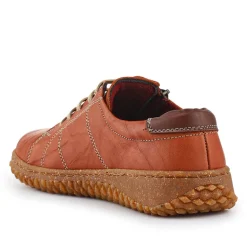 Loretta Leather Trainers - Tan