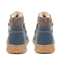 Loretta Zip-Up Boots - Blue