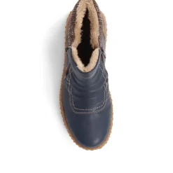 Loretta Zip-Up Boots - Blue