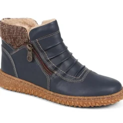 Loretta Zip-Up Boots - Blue
