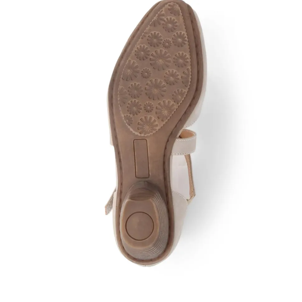 Low-Heeled Court Shoes - Taupe