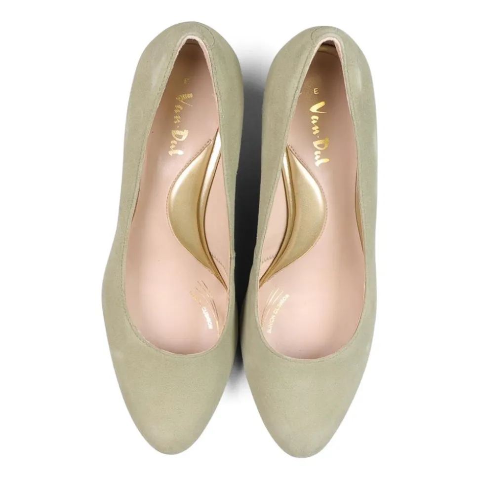 Lux Comfort Wedges - Spring Green Suede
