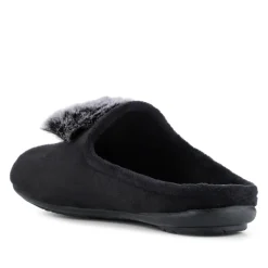 Luxury PomPom Slippers - Black