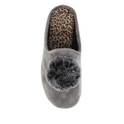 Luxury PomPom Slippers - Grey