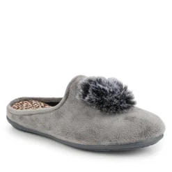 Luxury PomPom Slippers - Grey