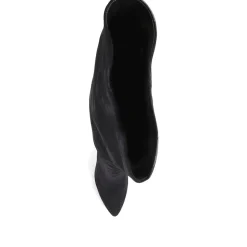 Luz Stiletto Knee High Boots - Black