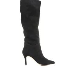 Luz Stiletto Knee High Boots - Black