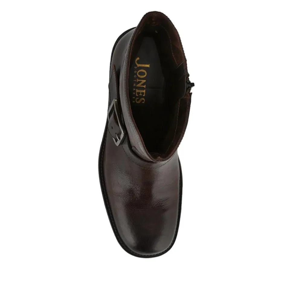 Madonna Chunky Leather Ankle Boots - Dark Brown