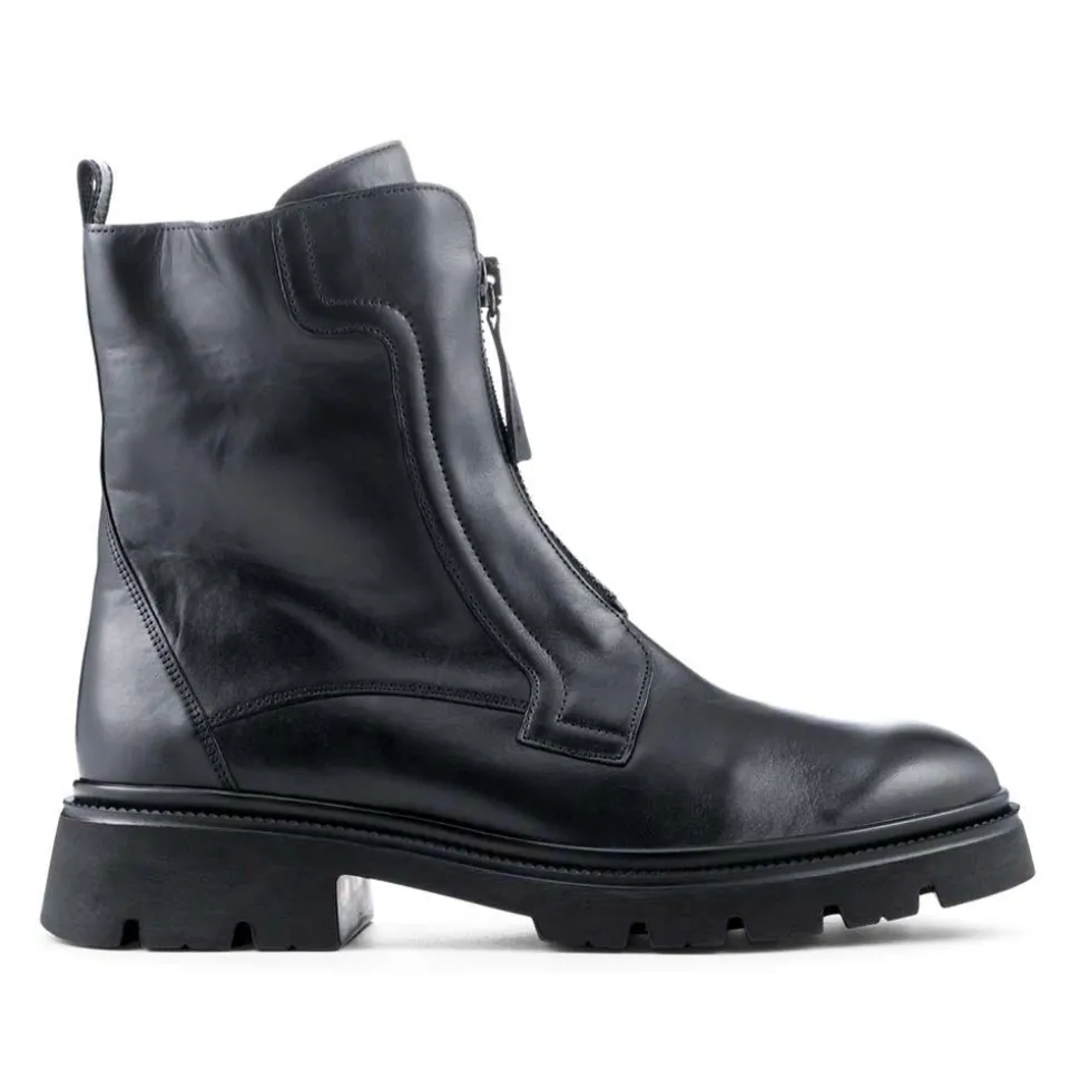Magic Gabor Leather Ankle Boots - Black