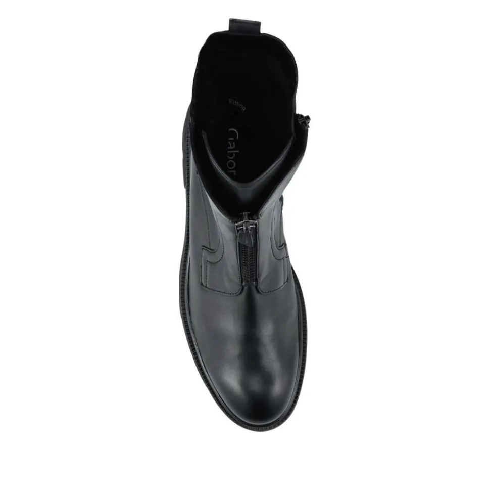 Magic Gabor Leather Ankle Boots - Black