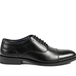 Mannix Leather Oxford Shoes - Black Leather