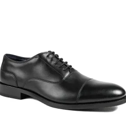 Mannix Leather Oxford Shoes - Black Leather
