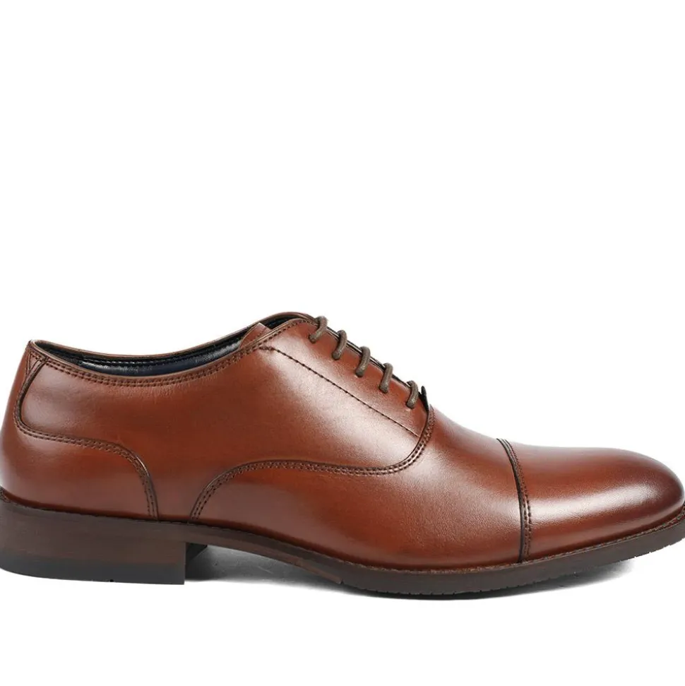 Mannix Leather Oxford Shoes - Tan Leather