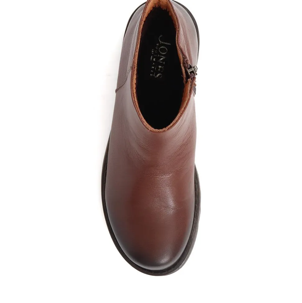 Mariane Leather Wedge Ankle Boots - Brown