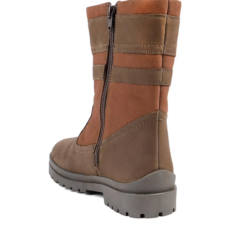 Maryna Leather Slip On Ankle Boots - Tan