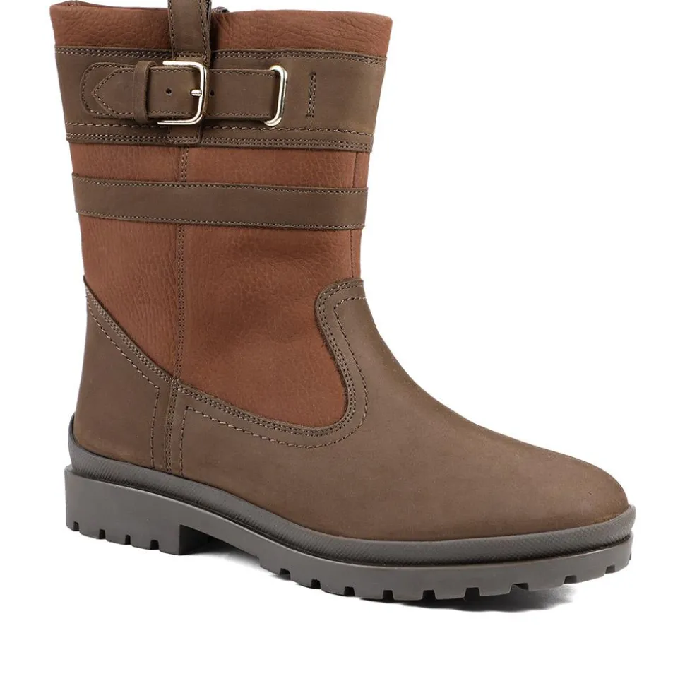 Maryna Leather Slip On Ankle Boots - Tan