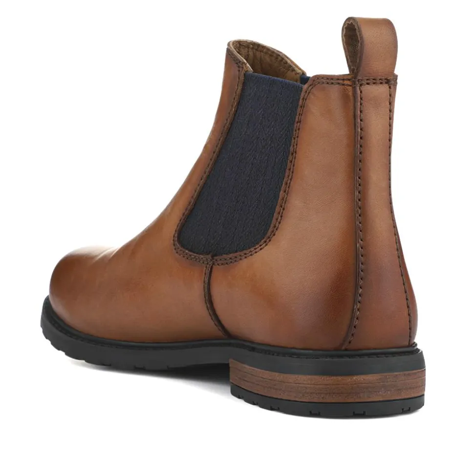 Mayah Leather Chelsea Boots - Tan