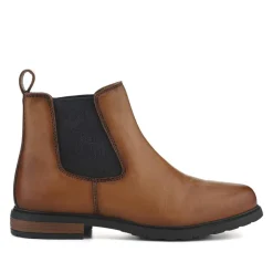 Mayah Leather Chelsea Boots - Tan