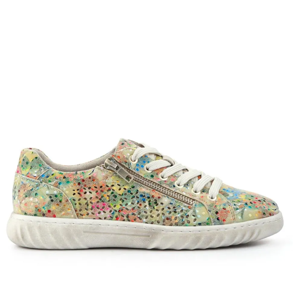 Memory Foam Dual-Fastening Trainers - Floral