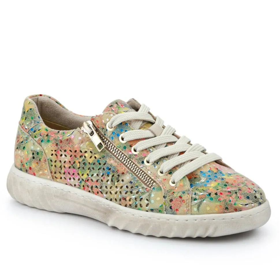 Memory Foam Dual-Fastening Trainers - Floral
