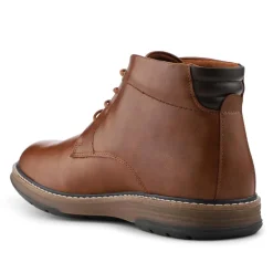 Memory Foam Lace Up Chukka Boots - Tan