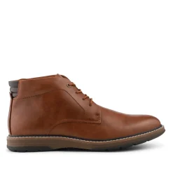 Memory Foam Lace Up Chukka Boots - Tan