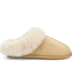 Memory Foam Mule Slippers - Chestnut