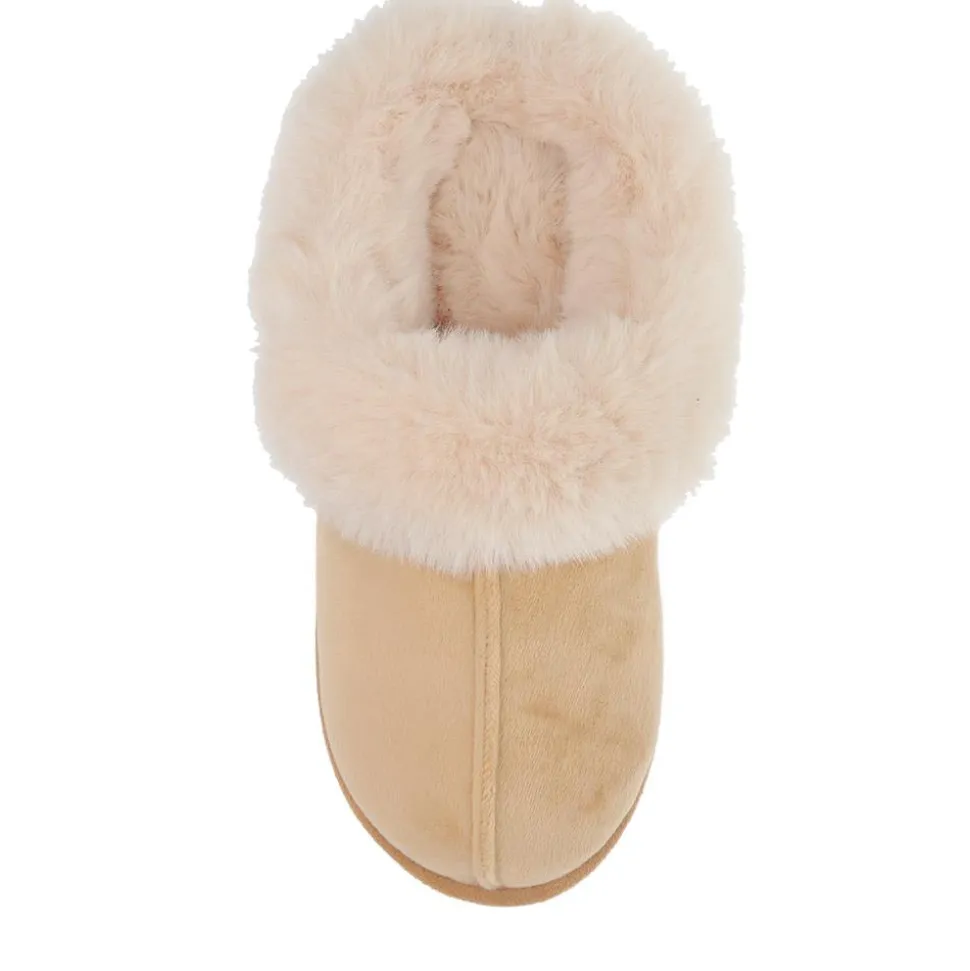 Memory Foam Mule Slippers - Chestnut